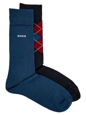 BOSS BLACK Skarpety 2-pack Argyle
