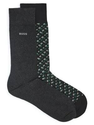 BOSS BLACK Skarpety 2-pack Monogram CC