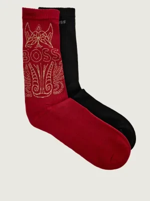 BOSS BLACK Skarpety 2-pack QS Rib CNY CC