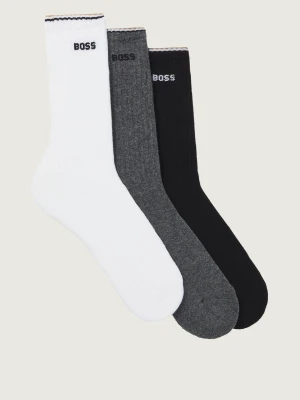 BOSS BLACK Skarpety 3-pack 3P QS Rib Stripe CC