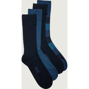 BOSS BLACK Skarpety 4-pack 4P RS Rib Giftset CC