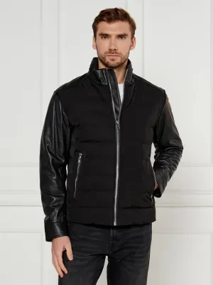 BOSS BLACK Skórzana kurtka C-Mersino | Regular Fit | z dodatkiem wełny