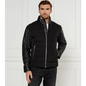 BOSS BLACK Skórzana kurtka C-Mersino | Regular Fit | z dodatkiem wełny