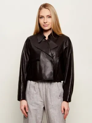 BOSS BLACK Skórzana kurtka Sarcae | Relaxed fit