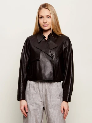 BOSS BLACK Skórzana kurtka Sarcae | Relaxed fit