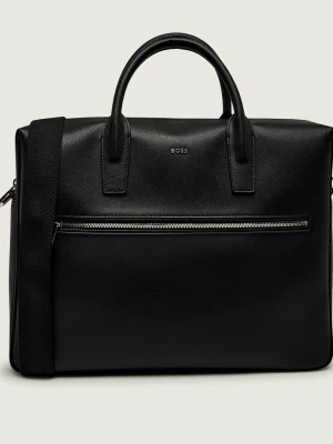 BOSS BLACK Skórzana torba na laptopa 14" Daxter_Double Doc.