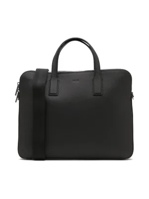 BOSS BLACK Skórzana torba na laptopa 15\" Crosstown_S