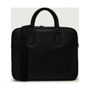 BOSS BLACK Skórzana torba na laptopa 15" New Crosstown_Doc N.