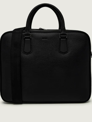 BOSS BLACK Skórzana torba na laptopa 15" New Crosstown_Doc N.
