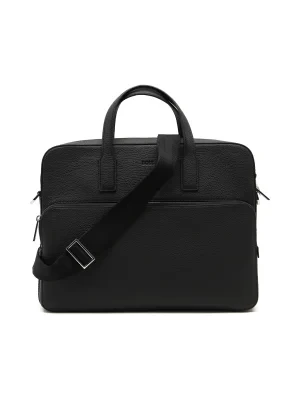 BOSS BLACK Skórzana torba na laptopa 16\" Crosstown_S