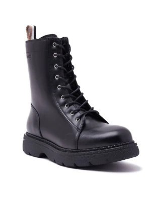 BOSS BLACK Skórzane botki Jacob LaceUp-C