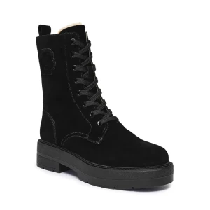 BOSS BLACK Skórzane botki Rebby