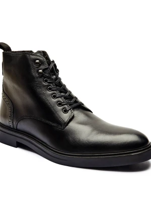 BOSS BLACK Skórzane buty wysokie Calev