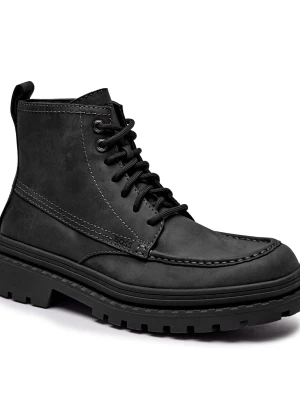 BOSS BLACK Skórzane buty wysokie Nebular