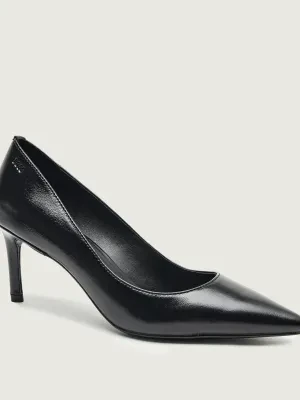 BOSS BLACK Skórzane czółenka Gracey_Pump70_NA