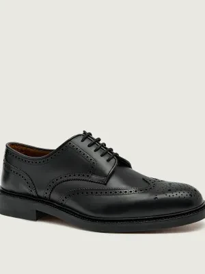 BOSS BLACK Skórzane derby Mosby | Beckham x Boss