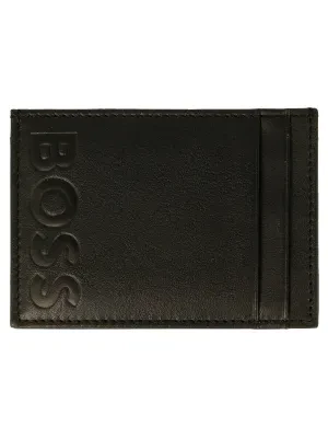 BOSS BLACK Skórzane etui na karty Big BB_Card case