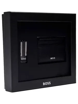 Zdjęcie produktu BOSS BLACK Skórzane etui na karty + klips do banknotów GB_S card & Clip