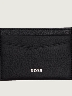 BOSS BLACK Skórzane etui na karty New Crosstown_Cardc.