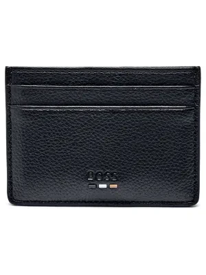 BOSS BLACK Skórzane etui na karty Ray_S Card N.