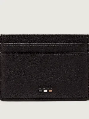 BOSS BLACK Skórzane etui na karty Ray_S Card N.