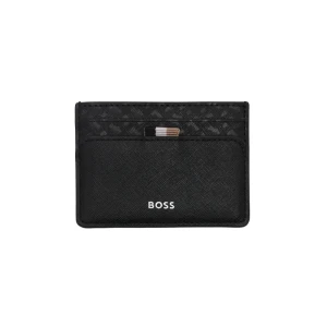 BOSS BLACK Skórzane etui na karty Zair_M