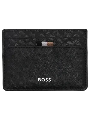 BOSS BLACK Skórzane etui na karty Zair_M