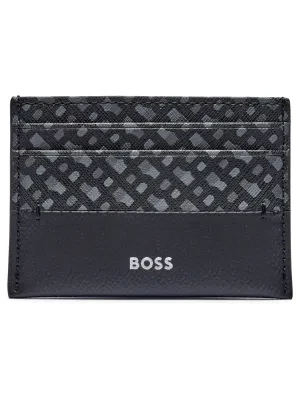 BOSS BLACK Skórzane etui na karty Zair N_