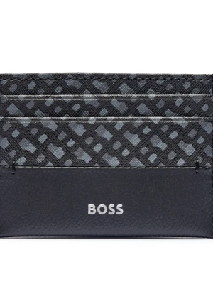 BOSS BLACK Skórzane etui na karty Zair N_