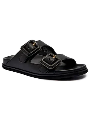 BOSS BLACK Skórzane klapki Freyah
