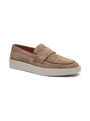 BOSS BLACK Skórzane loafersy Clay
