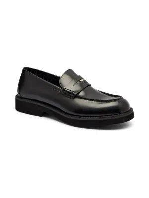 BOSS BLACK Skórzane loafersy Eleri