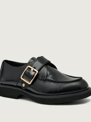 BOSS BLACK Skórzane loafersy Eleri_Monk_BOBK
