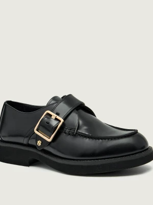 BOSS BLACK Skórzane loafersy Eleri_Monk_BOBK