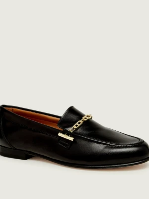 BOSS BLACK Skórzane loafersy Jadey_Mocc_LSCH