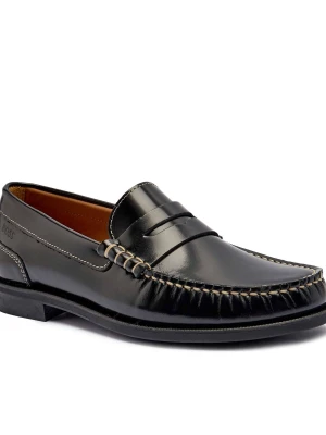 BOSS BLACK Skórzane loafersy Lycia_Mocc_BOCS
