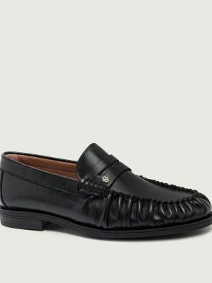 BOSS BLACK Skórzane loafersy Lycia_Mocc_LTWR