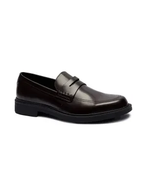 BOSS BLACK Skórzane loafersy Ronnin_Loaf_bo