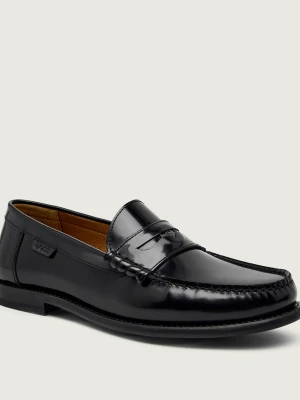 BOSS BLACK Skórzane loafersy Tevan_Mocc_bohw