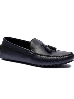 BOSS BLACK Skórzane mokasyny Driver