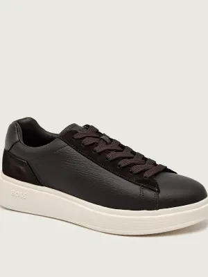 BOSS BLACK Skórzane sneakersy Bulton_Runn_sdgrlt