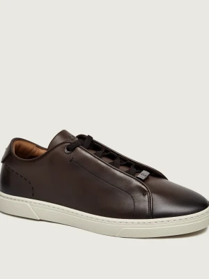 BOSS BLACK Skórzane sneakersy Gary_L_Tenn_buhd brązowy