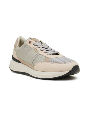 BOSS BLACK Skórzane sneakersy Jace_Runn_lmme beżowy