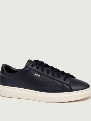 BOSS BLACK Skórzane sneakersy Kieran_Tenn_algr granatowy