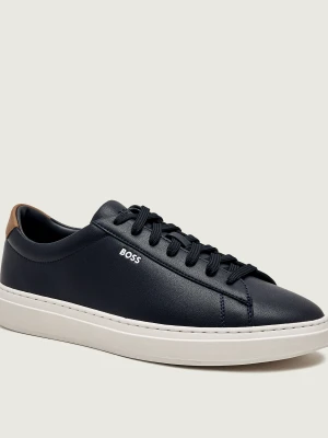 BOSS BLACK Skórzane sneakersy Kieran_Tenn_allt granatowy
