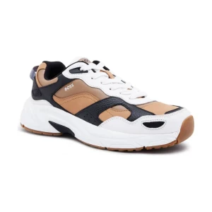BOSS BLACK Skórzane sneakersy Levitt_Runn_lt