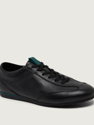 BOSS BLACK Skórzane sneakersy Lineor_Lowp_AM | Boss x Aston Martin