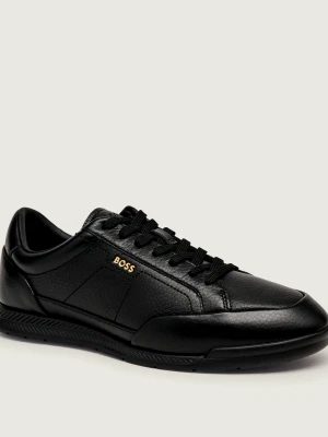 BOSS BLACK Skórzane sneakersy Nitan_Lowp_ltgrn
