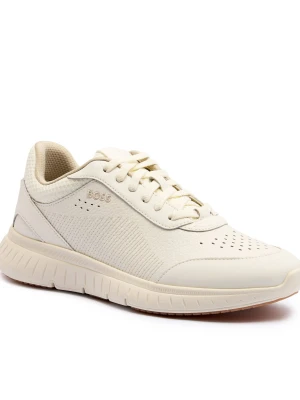 BOSS BLACK Skórzane sneakersy Titanis_Runn_ltmx biały