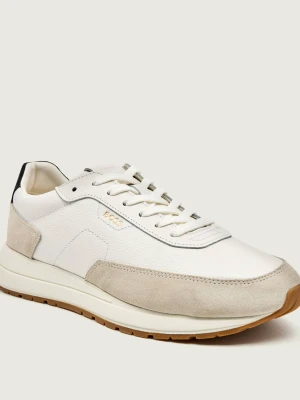 BOSS BLACK Skórzane sneakersy Vinston_Runn_sdgrlt biały